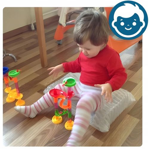 TOR KULKOWY KULODROM KLOCKI KONSTRUKCYJNE ZESTAW 105 EL KULKI 30 KULEK na Arena.pl