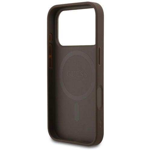 Etui Guess 4G Ring Classic Logo MagSafe do iPhone 17 Pro brązowy na Arena.pl