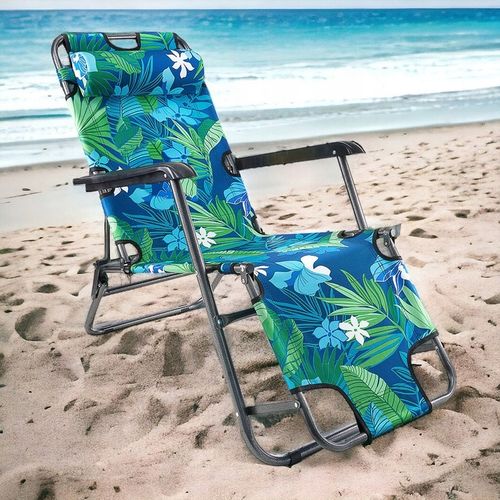 3 WZORY LEŻAK PLAŻOWY FOTEL OGRODOWY SKŁADANY NA PLAŻĘ 2W1 na Arena.pl