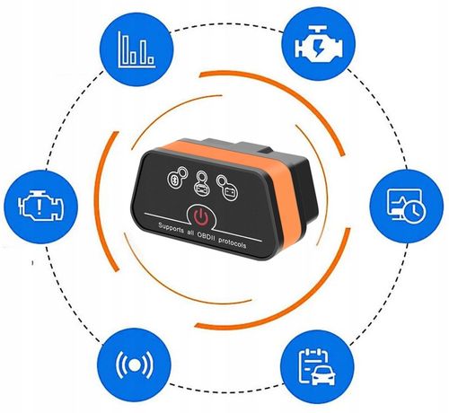 INTERFEJS DIAGNOSTYCZNY OBD2 BLUETOOTH ANDROID iOS WINDOWS - MENU PL BT 4.0 na Arena.pl