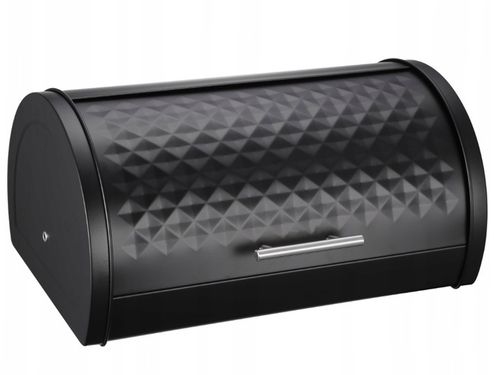 CHLEBAK NA PIECZYWO BUŁKI CHLEB POJEMNIK POJEMNY CZARNY METALOWY DO KUCHNI na Arena.pl