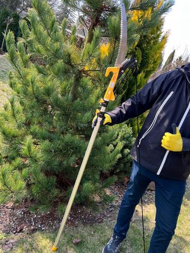 PIŁA TELESKOPOWA Z SEKATOREM NA TRZONKU 3,75m 375cm DO GAŁĘZI 2w1 na Arena.pl