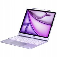 Etui z klawiaturą do iPad Air 13" M2 2024 / M3 2025 / M4 2026 jasny fiolet