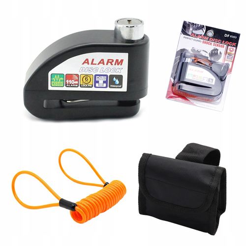 Blokada Tarczy Hamulcowej z Alarmem Do Motocykli i Rowerów Wodoodporna na Arena.pl