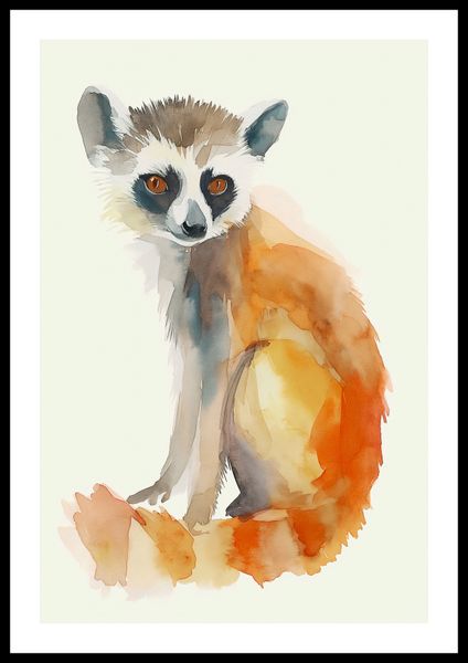 Plakat 40x60cm Lemurek zdjęcie 3