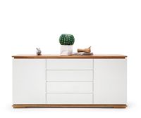 Chiara komoda szeroka biały lakier / dąb olejowany