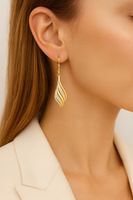 Złote Kolczyki Damskie Wiszące dla kobiety srebro 925 ZŁOCONE