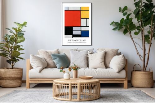 Obraz 40x60cm Design Composition 3, Mondrian Vintage do Salonu na Arena.pl