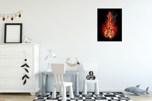 Obraz Na Ścianę 30X40 Rock And Fire Gitara Gitara na Arena.pl