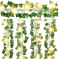 25m Sztuczny BLUSZCZ LED Roślina Ścianę Balkon x12