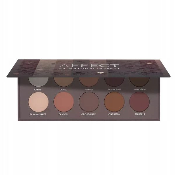 Affect Paleta prasowanych cieni Naturally Matt zdjęcie 3