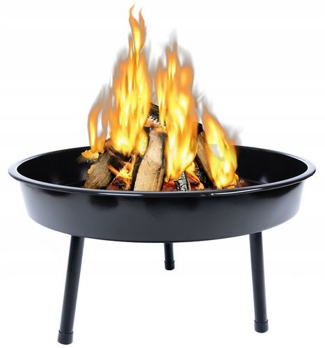 Grill Ogrodowy Wiszący Trójnóg Węglowy Palenisko Ruszt 55 cm BBQ Regulowany na Arena.pl