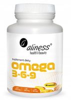 Aliness OMEGA 3 6 9 NATURALNE olej lniany DHA EPA