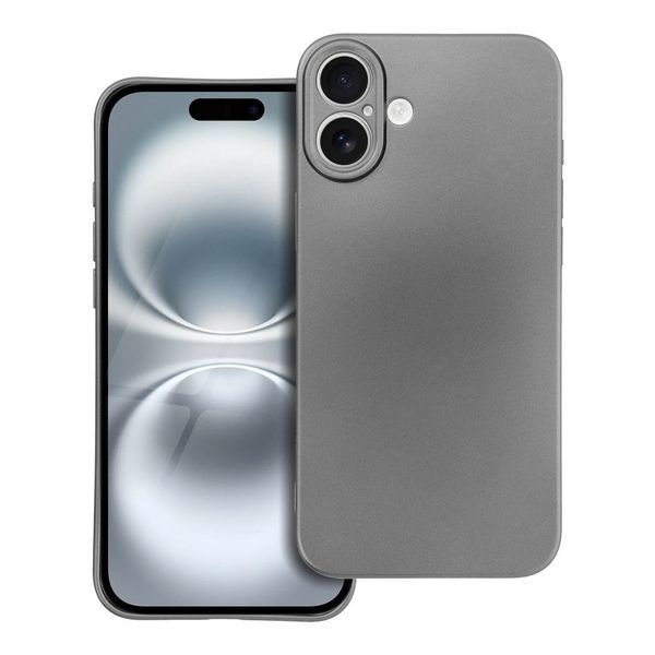 Futerał METALLIC do IPHONE 16 Plus szary zdjęcie 1