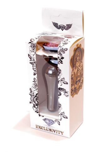 Plug-Jewellery Dark Silver BUTT PLUG- Rose na Arena.pl