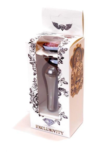 Plug-Jewellery Dark Silver Butt Plug- Rose zdjęcie 10