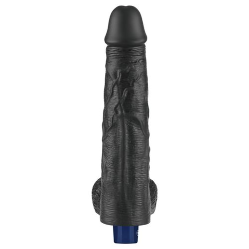 10" Real Softee Rechargeable Tpe Vibrating Dildo(Black) na Arena.pl