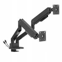 Uchwyt na dwa Monitory Gazowy 17-35" 32kg USB-A/C VESA curved Spacetronik