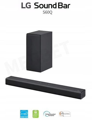 SOUNDBAR LG S60Q 300W 2.1 eARC 2xHDMI USB BLUETOOTH BEZPRZEWODOWY SUB PILOT na Arena.pl
