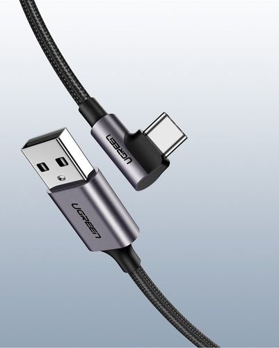 Kątowy kabel USB-C UGREEN 3A Quick Charge 3.0 1m na Arena.pl