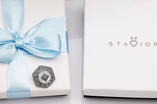 Srebrna broszka RDM3228 - Markazyty na Arena.pl