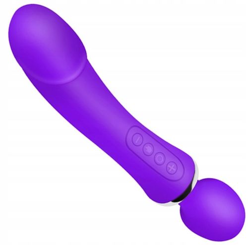 LUKSUSOWY WIBRATOR DAMSKI 2w1 PODGRZEWANY DO 45stC - USB DAWCA ORGAZMÓW na Arena.pl