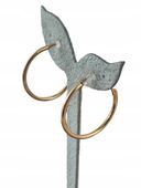 Klipsy do uszu koła pozłacane śr. 4 cm c101