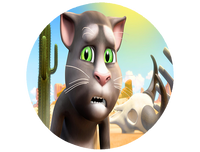 Opłatek na tort Gadający Kot