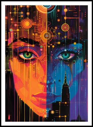 Plakat 64x90cm Cyfrowa Psyche na Arena.pl