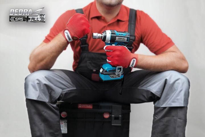 KLUCZ UDAROWY DEDRA akumulatorowy bezszczotkowy 350Nm SAS+ALL 3biegi 1,2" zdjęcie 4