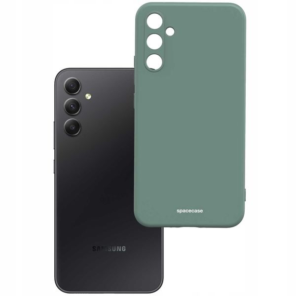 Spacecase Silicone Case Galaxy A34 5G Dark Green zdjęcie 2