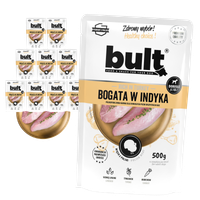 KARMA DLA PSA – MOKRA KARMA SASZETKA MIELONKA INDYK ZESTAW 10x500g | BULT