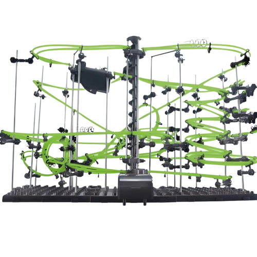 Zestaw Kosmiczny Tor Kulkowy Kulodrom Winda Puzzle Klocki 3D Montessori XXL na Arena.pl