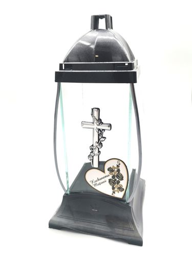 Znicz kapliczka z dedykacją srebrna dla mamy taty babci cioci itd na Arena.pl