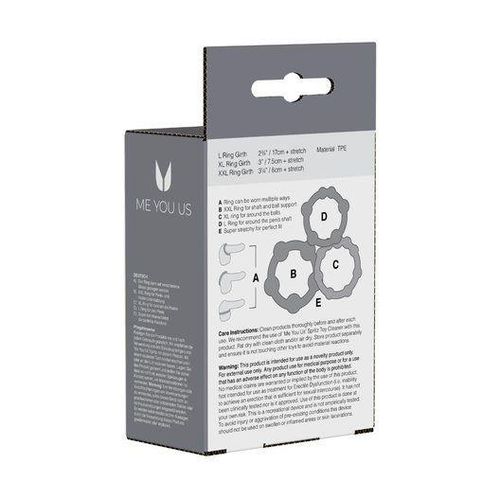 Me You Us Easy Squeeze Cock Ring Set Black na Arena.pl