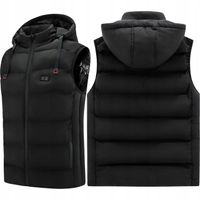 MOZOS HV5 OGRZEWANA ELEKTRYCZNA KAMIZELKA Z KAPTUREM ZIMOWA CIEPŁA XL