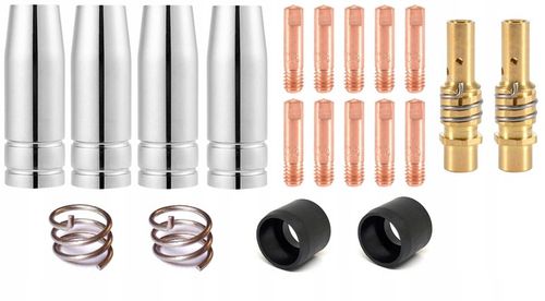 Zestaw części MB15 do uchwytu MIG 0,8 mm do migomatu MB-15 końcówki, dysze na Arena.pl