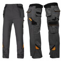 SPODNIE ROBOCZE MĘSKIE DO PASA MONTERSKIE OCHRONNE WZMACNIANE BOJÓWKI