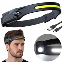 LATARKA CZOŁOWA LED Akumulator CZOŁÓWKA Mocna Wodoodporna Lampa GESTY