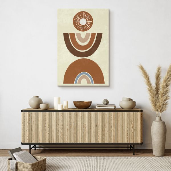 Obraz Na Płótnie Do Salonu Abstrakcja Aztecki Wzór Styl Boho 20cm x 30cm zdjęcie 7