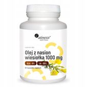 Aliness OLEJ Z NASION WIESIOŁKA 1000 mg 90 kaps Kwasy GLA 9% / LA 85%