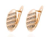 biżuteria pozłacana - kolczyki e28 gold