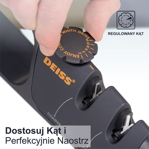 Deiss PRO Ostrzałka do noży z regulowanym kątem na Arena.pl