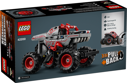 LEGO Technic Monster Jam ThunderROARus z napędem typu pull-back 42200 na Arena.pl