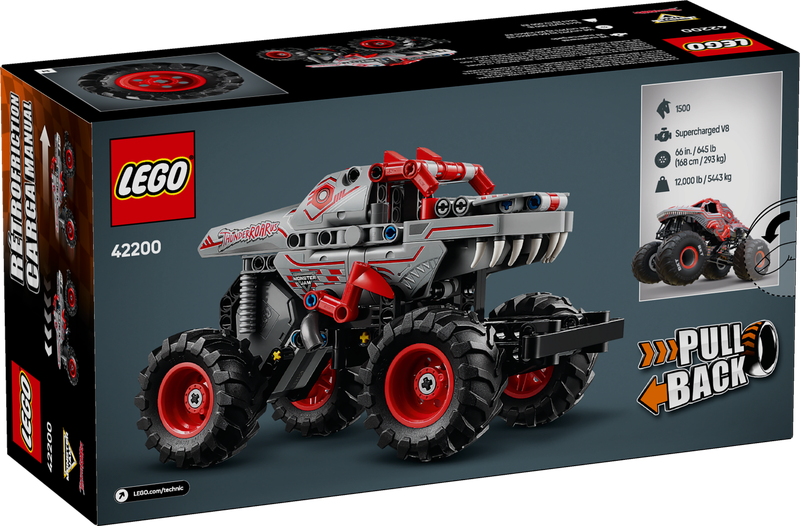 LEGO Technic Monster Jam ThunderROARus z napędem typu pull-back 42200 zdjęcie 2