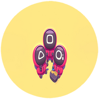 Opłatek na tort Squid Game