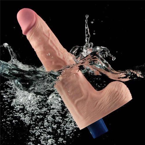 10" real softee rechargeable tpe vibrating dildo(flesh) na Arena.pl