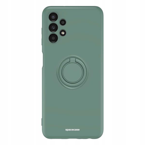 Spacecase Silicone Ring Galaxy A13 4G Dark Green zdjęcie 7