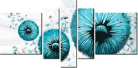 80CM 160CM OBRAZ 5 ELEM TURKUSOWE DMUCHAWCE DRUK ŚCIENNY