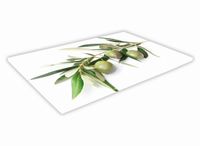SZKLANA DESKA KUCHENNA 30x20 58a Gałązka oliwna